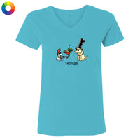 Ted I Am - Ladies T-Shirt V-Neck