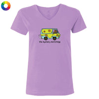The Mystery Muttchine - Ladies T-Shirt V-Neck