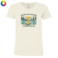 The Path Less Traveled - Ladies T-Shirt V-Neck