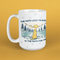 The Path Less Traveled - Large Coffee Mug
