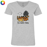 The Pupkin Patch - Ladies T-Shirt V-Neck