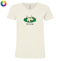 Touch Grass - Ladies T-Shirt V-Neck