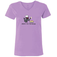 Whisk It For The Biscuit - Ladies T-Shirt V-Neck
