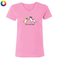 Why the Long Face - Ladies T-Shirt V-Neck