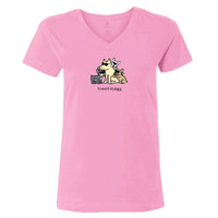 French Kisses - Ladies T-Shirt V-Neck