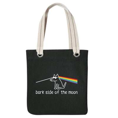 Bark Side Of The Moon - Canvas Tote - Teddy the Dog T-Shirts and Gifts