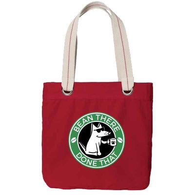 Bean There, Done That - Canvas Tote - Teddy the Dog T-Shirts and Gifts