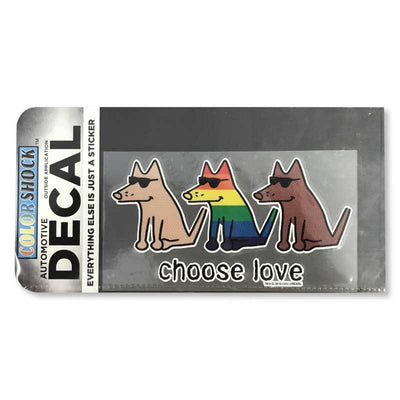 Choose Love Decal - Teddy the Dog T-Shirts and Gifts