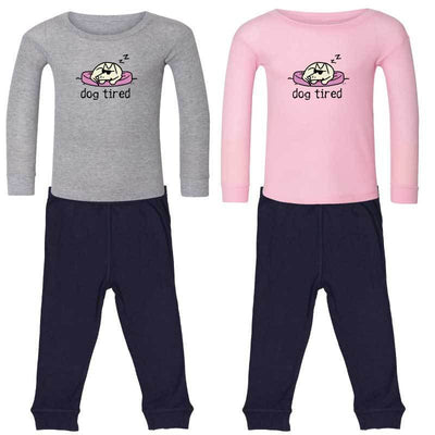 Dog Tired -  Toddler PJ Set - Teddy the Dog T-Shirts and Gifts