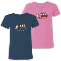 Haulin' Auss - Ladies T-Shirt V-Neck