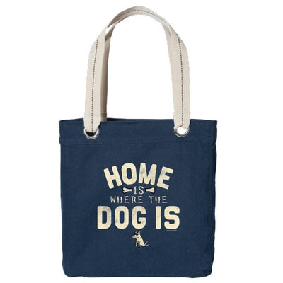 Home Is Where The Dog Is - Canvas Tote - Teddy the Dog T-Shirts and Gifts