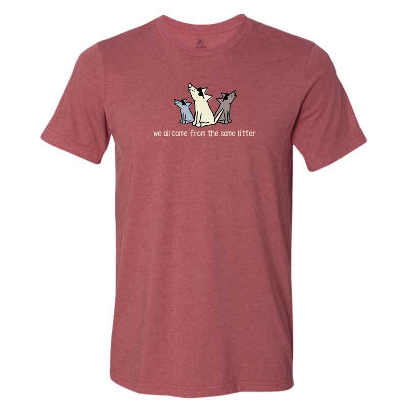 We All Come From The Same Litter - Lightweight Tee – Teddy the Dog