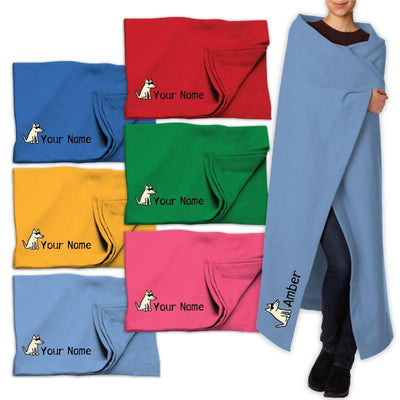Custom Sweatshirt Blanket - Teddy the Dog T-Shirts and Gifts